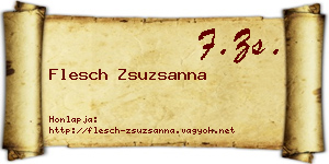 Flesch Zsuzsanna névjegykártya
